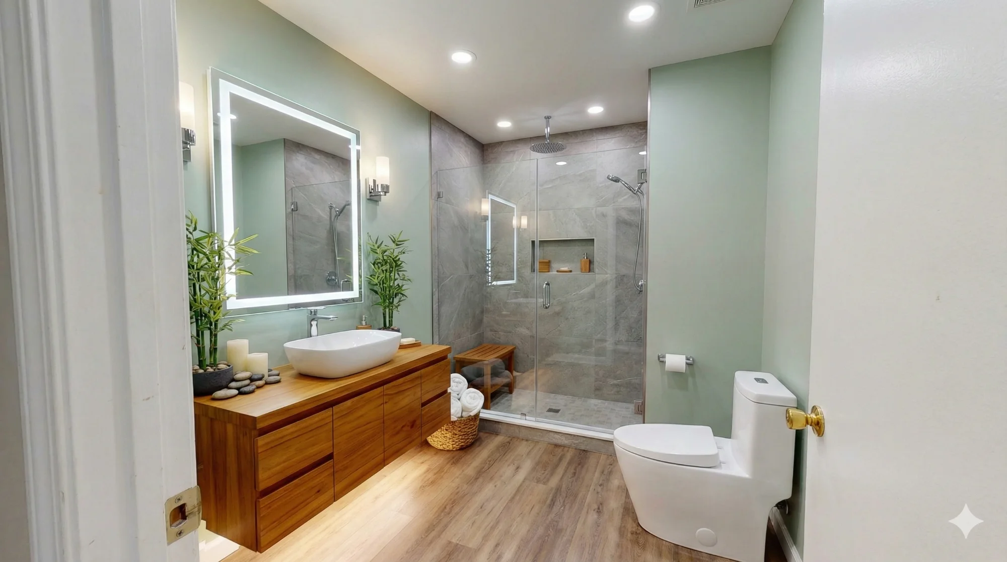 Spa Inspired Bathroom After