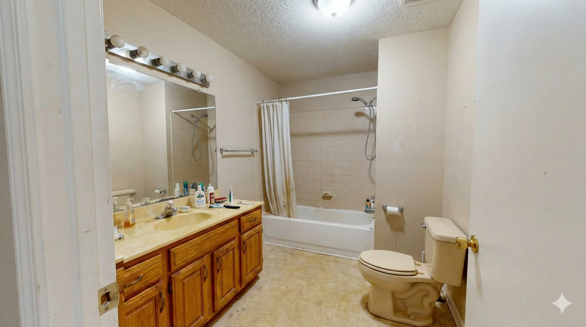 Spa Inspired Bathroom Before